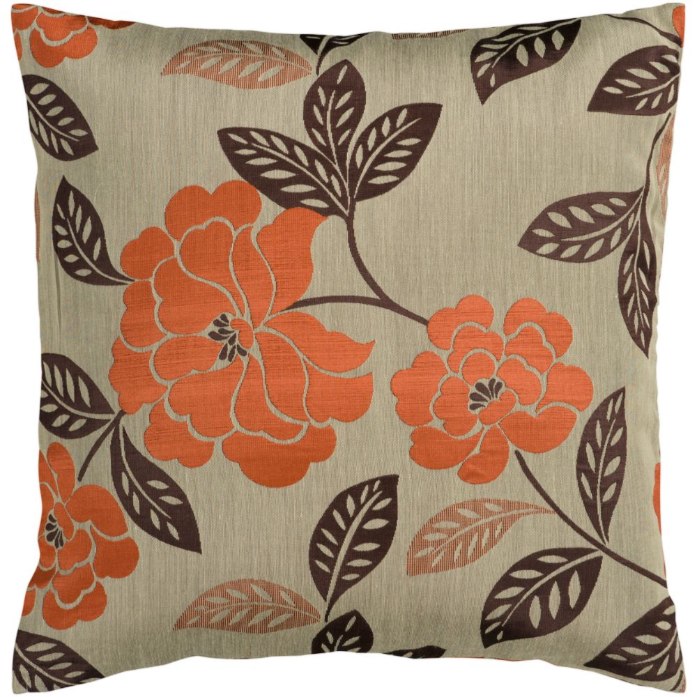 Surya HH053-1818 Blossom 18 x 18 x 0.25 Pillow Cover