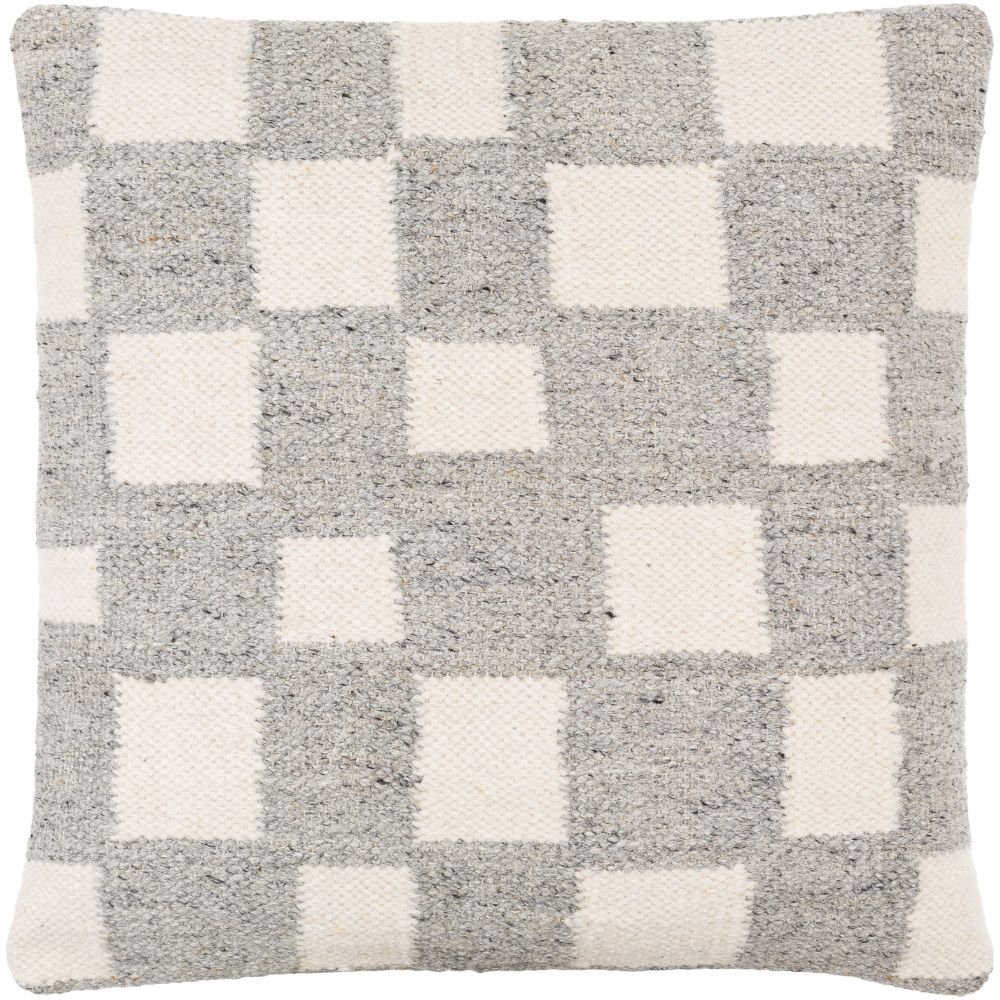 Jacinta JAT-003 22"L x 22"W Accent Pillow in Off-White