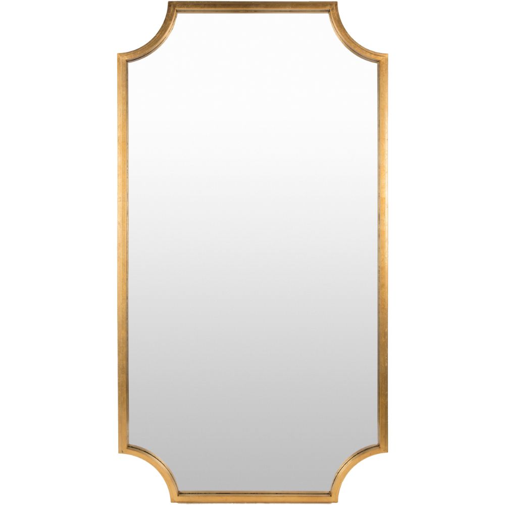 Surya JSL003-4075"Mirror in Gold Leaf Finish