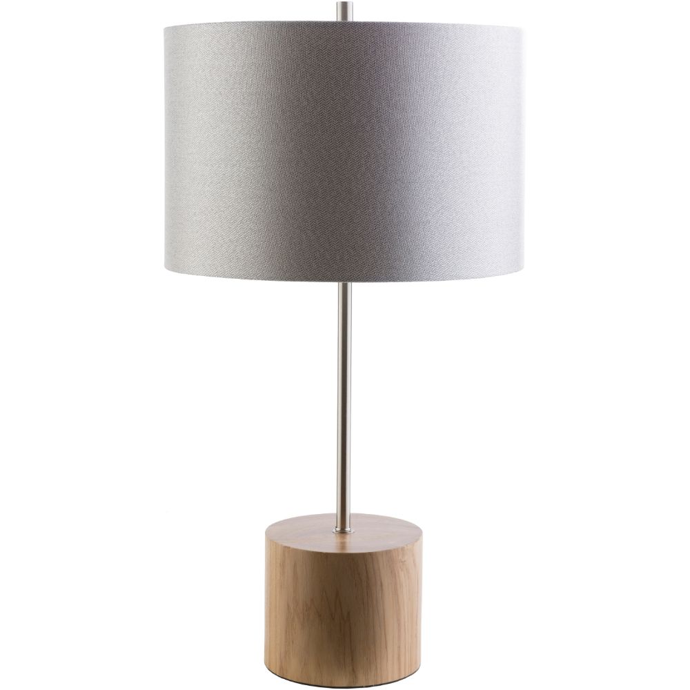 Surya KGY511-TBL Kingsley 28.54 x 15.75 x 15.75 Table Lamp in Natural wood