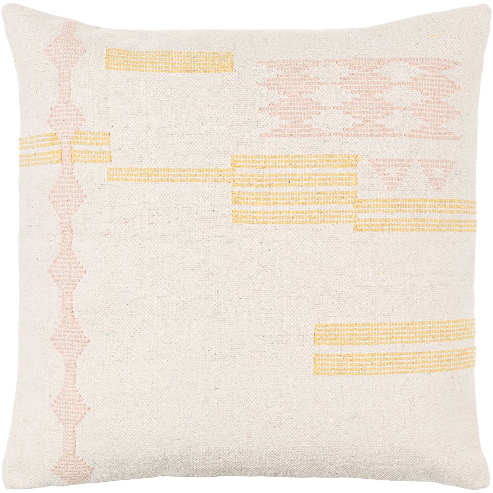 Kyrk KRK-001 18"L x 18"W Accent Pillow in Off-White