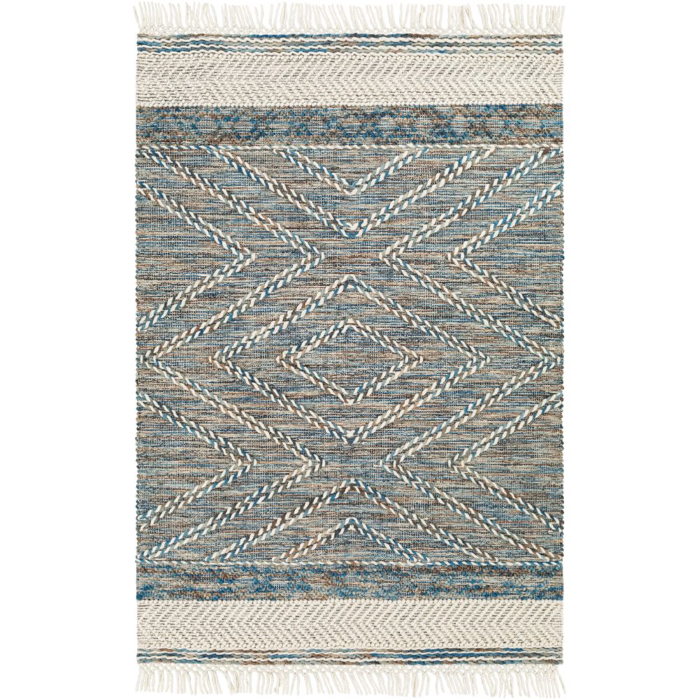 Surya LCI2301 Lucia 2 ft. 3 in. x 3 ft. 9 in. Rectangle Rug in Cream /Green /Brown