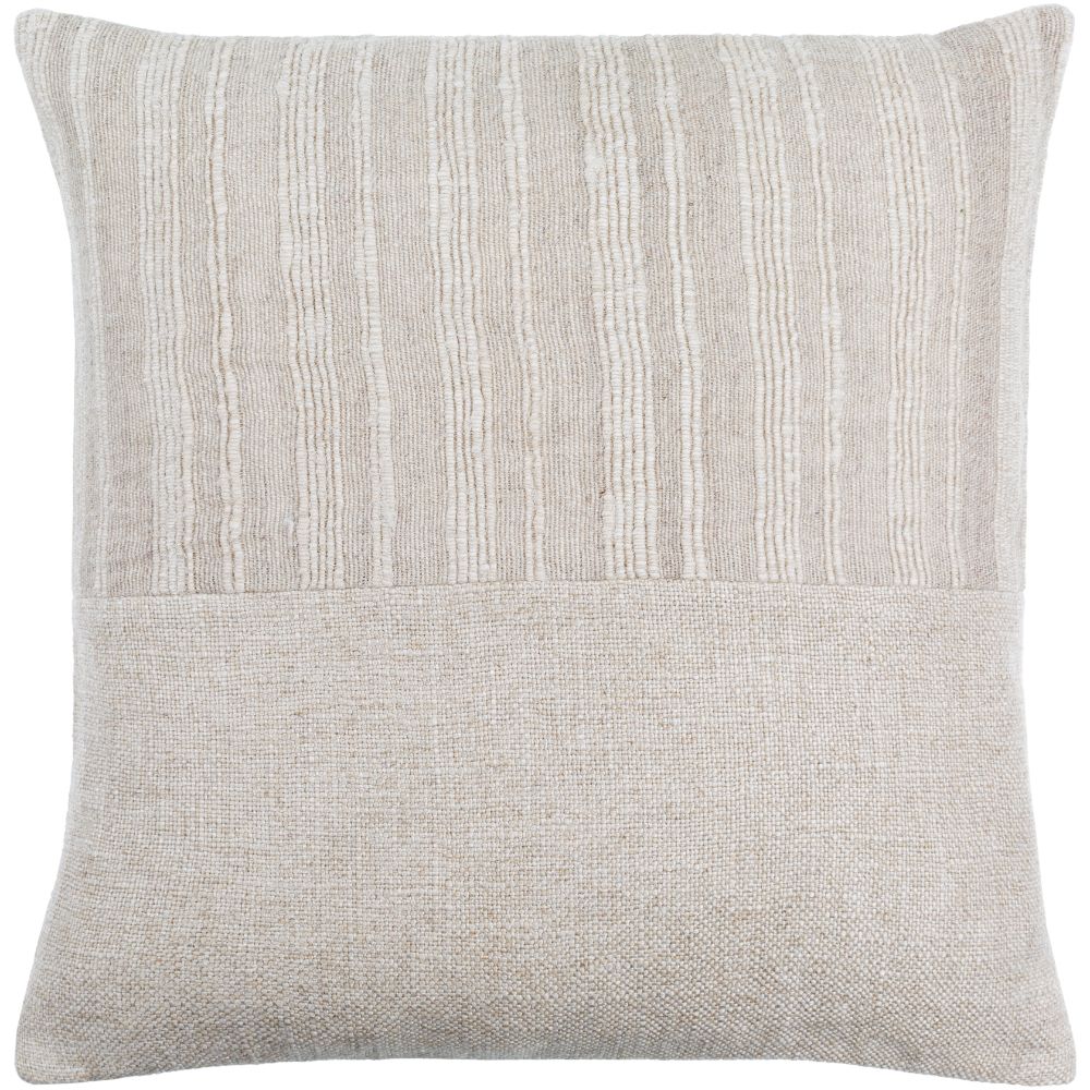 Loomed Luxe LOX-001 18"L x 18"W Accent Pillow in Slate