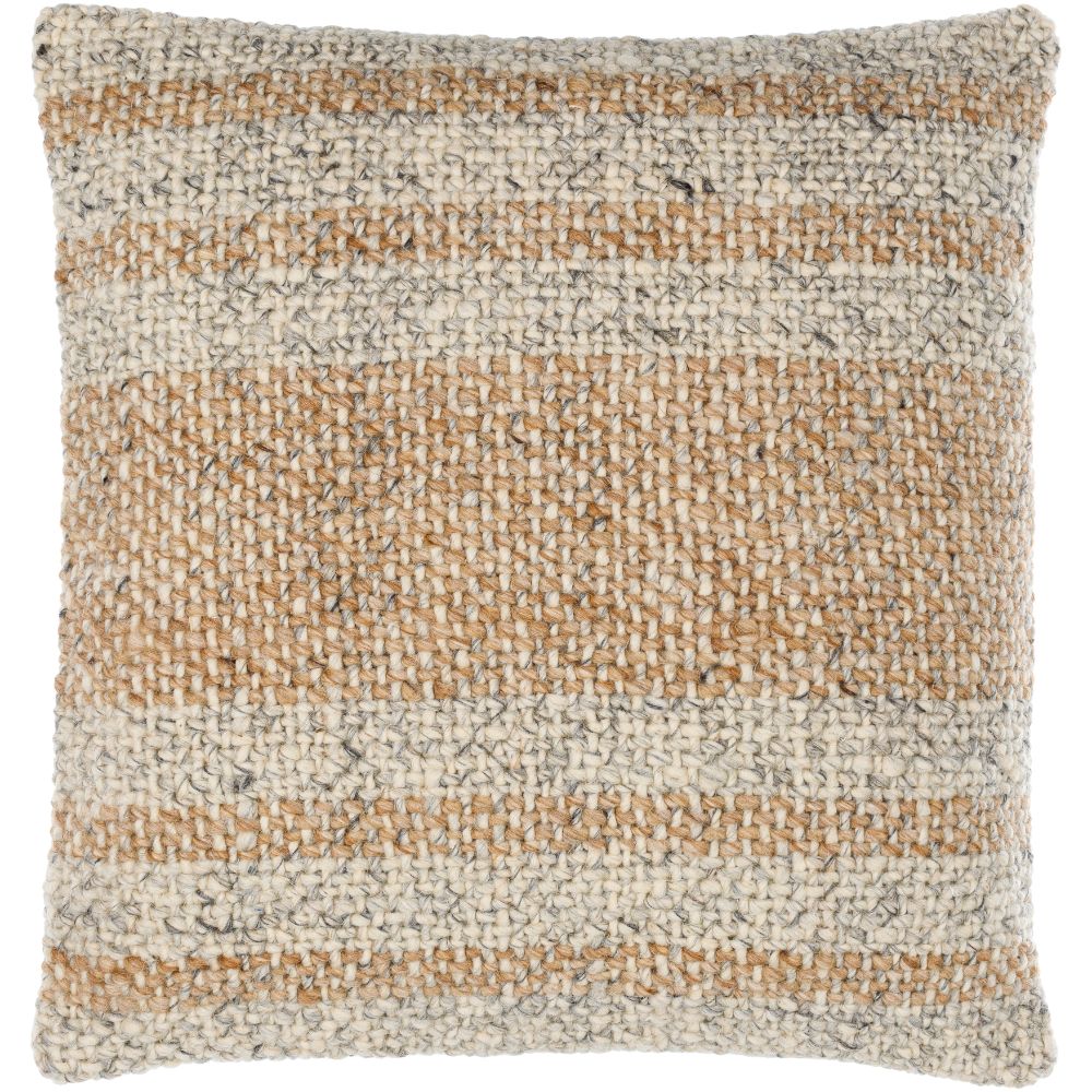 Lesley LSY-002 18"L x 18"W Accent Pillow in Ash