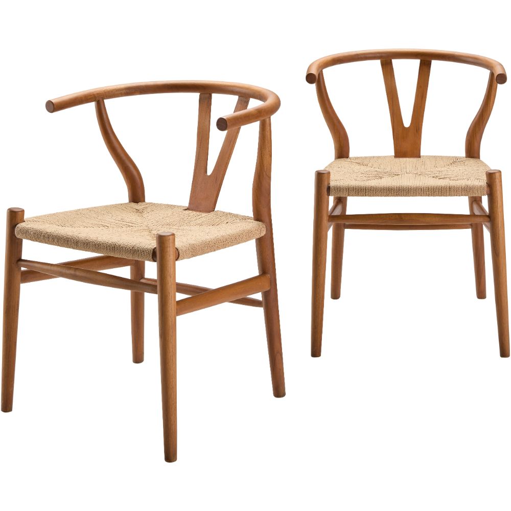 Surya LXA001-SET Linxia LXA-001 29"H x 22"W x 22"D,  29"H x 22"W x 22"D Dining Chair in Wheat