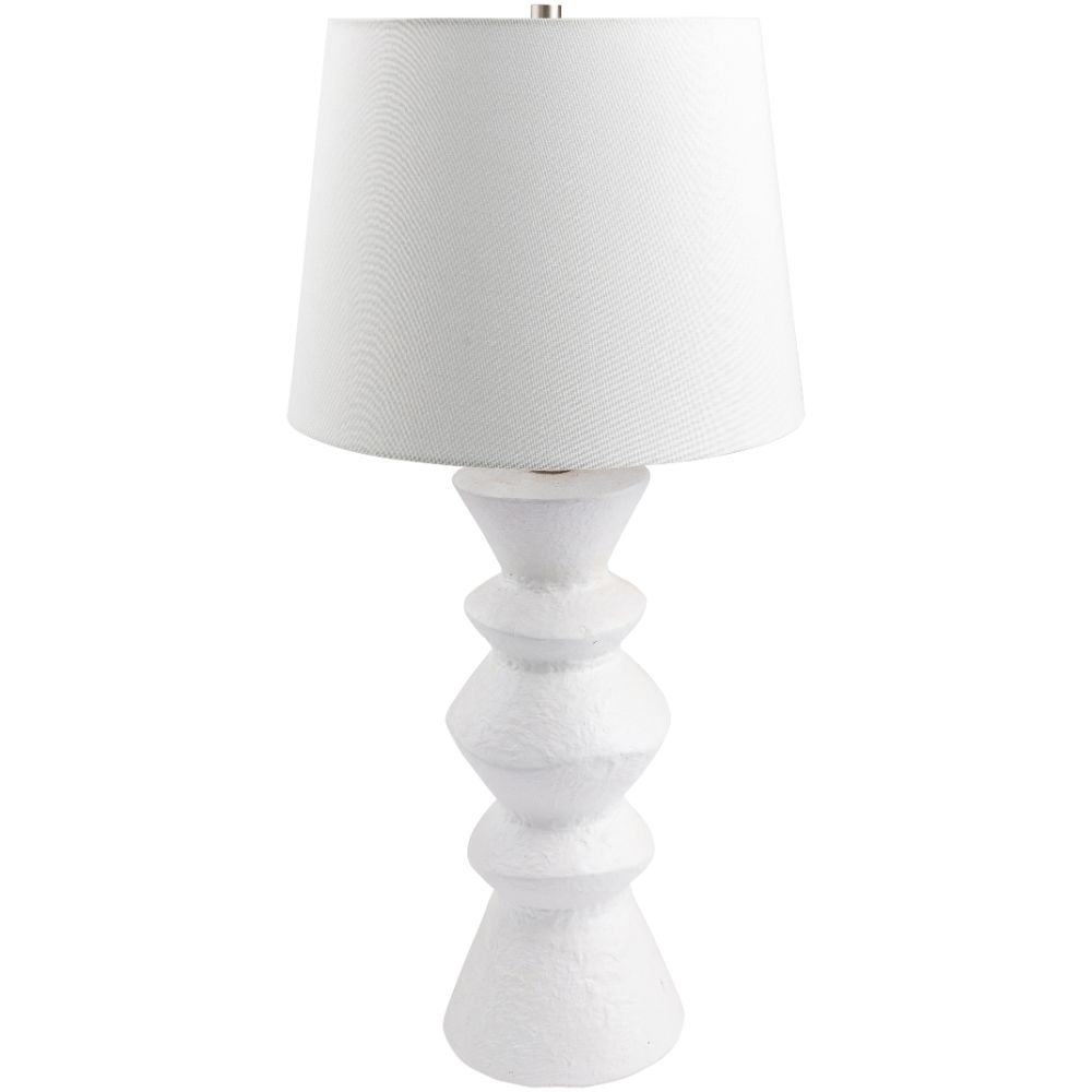 Surya MNA-002 Mauna MNA-002 26"H x 14"W x 14"D Accent Table Lighting in White