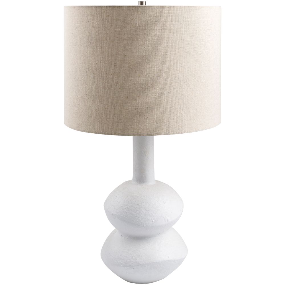 Surya MNA-003 Mauna MNA-003 27"H x 14"W x 14"D Accent Table Lighting in White