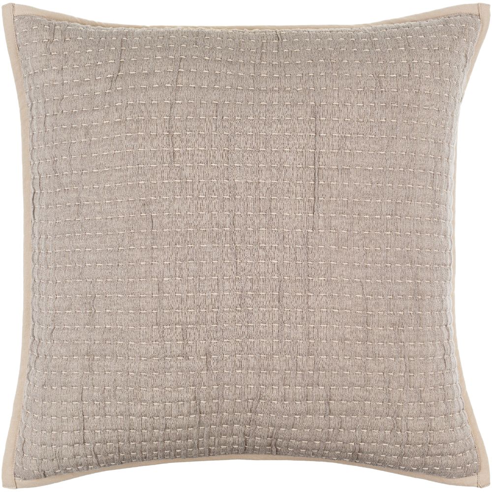 Mirza MRZ-001 18"L x 18"W Accent Pillow in Slate Grey Taupe