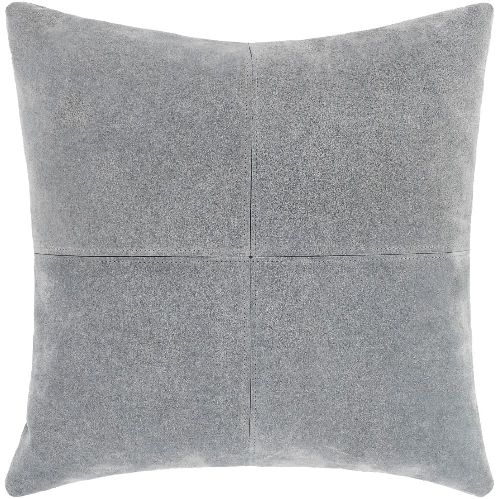 Surya Manitou MTU-003 20"H x 20"W Pillow Cover in Medium Gray