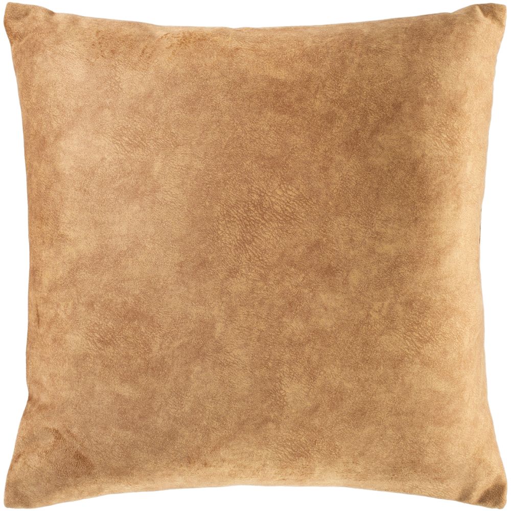 Surya Collins OIS-005 20"H x 20"W Pillow Cover in Camel, Wheat