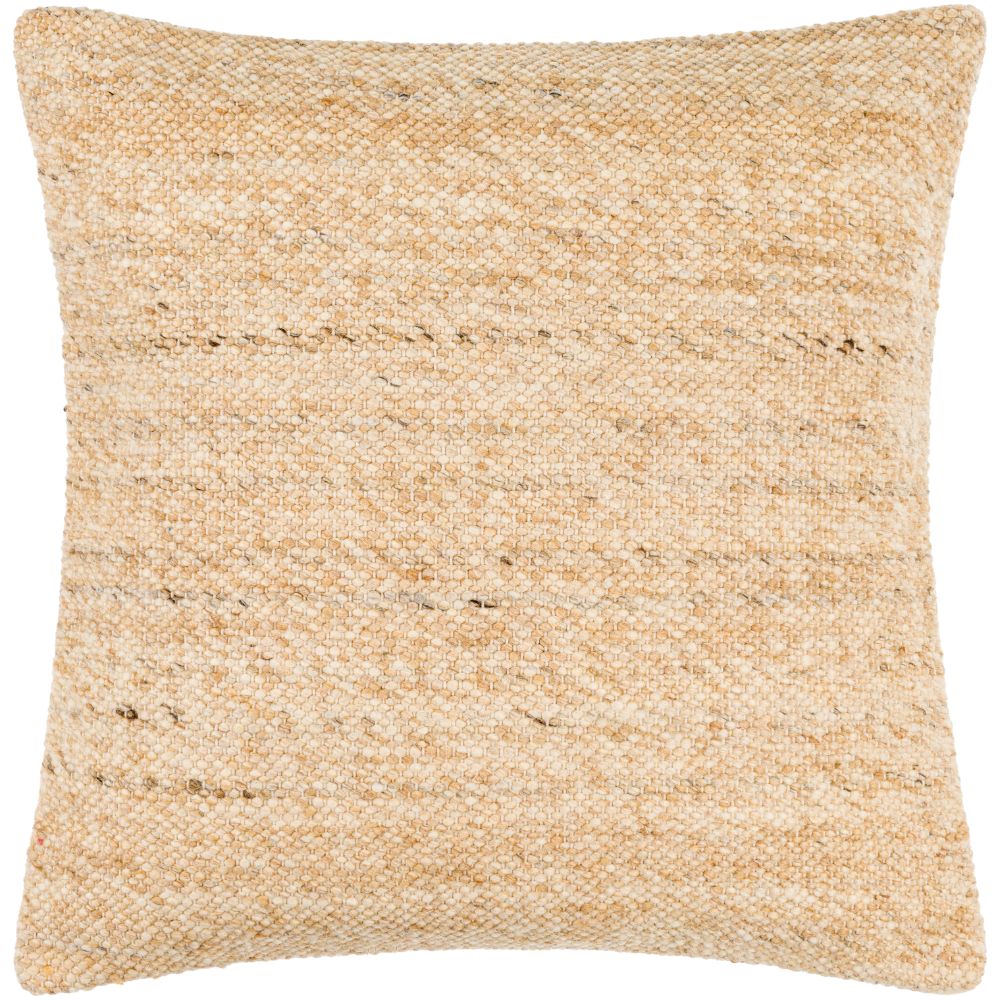 Surya OWN001-1818 Oswin OWN-001 18"L x 18"W Accent Pillow in Light Beige