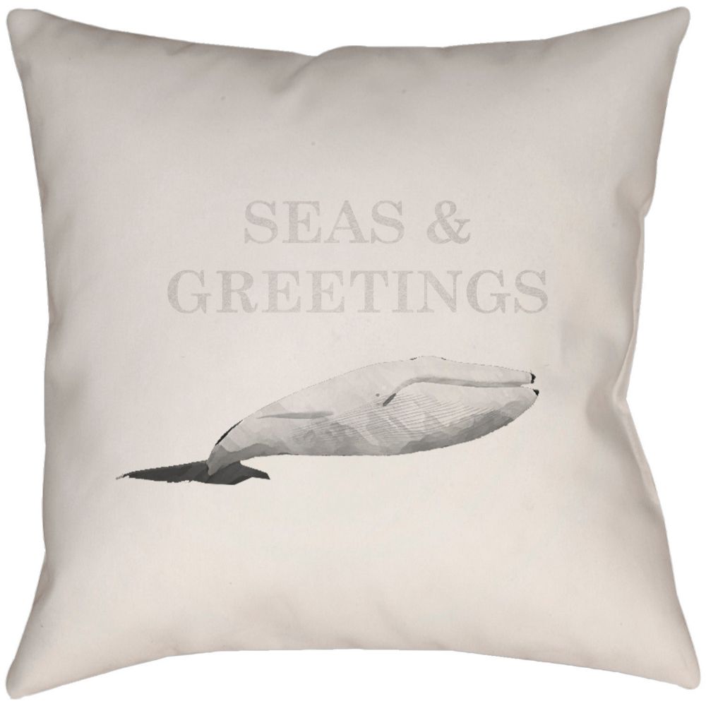 Surya PHDSG001-1616 Seas & Greetings 16 x 16 x 4  Throw Pillow