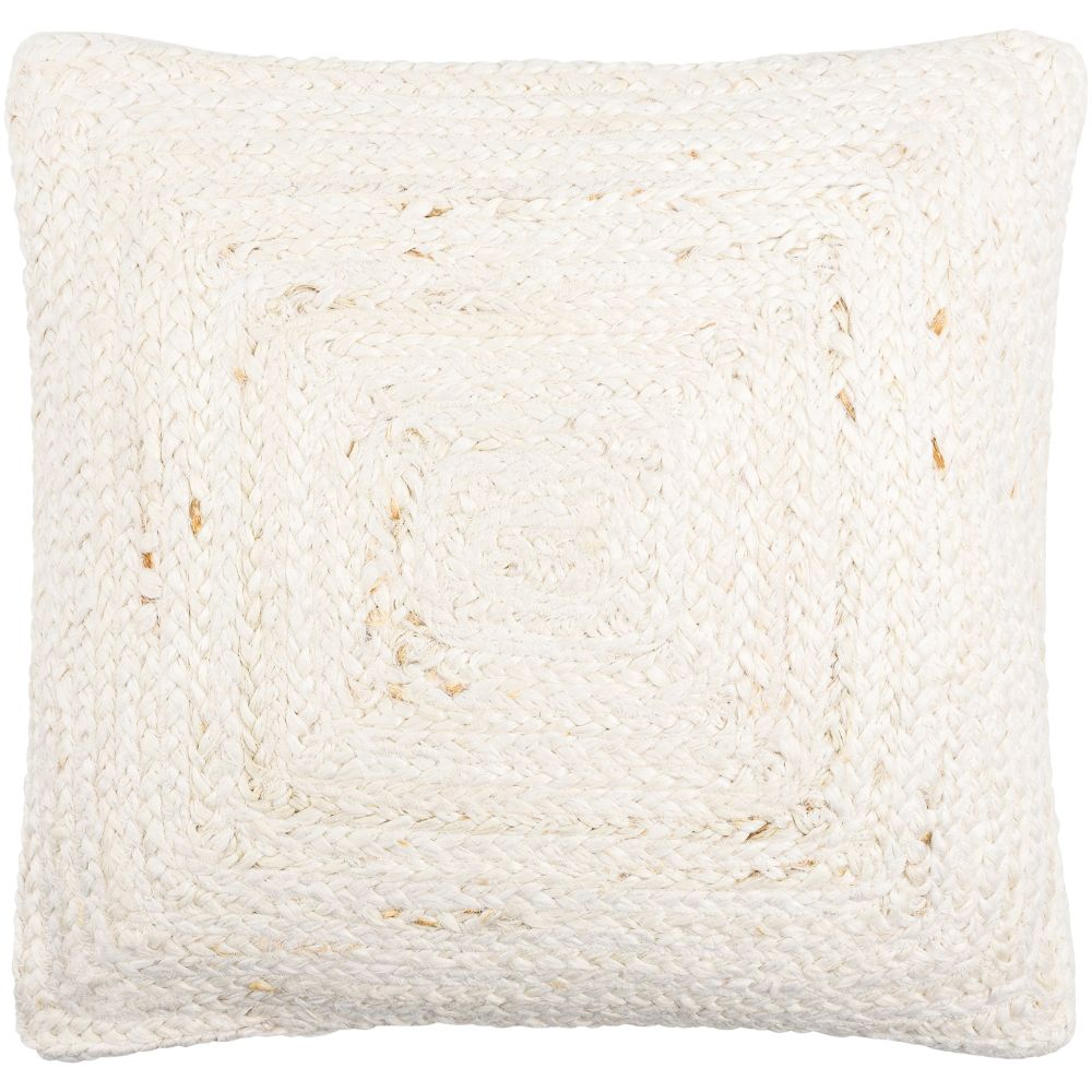 Paulsen PUS-001 18"L x 18"W Accent Pillow in Off-White