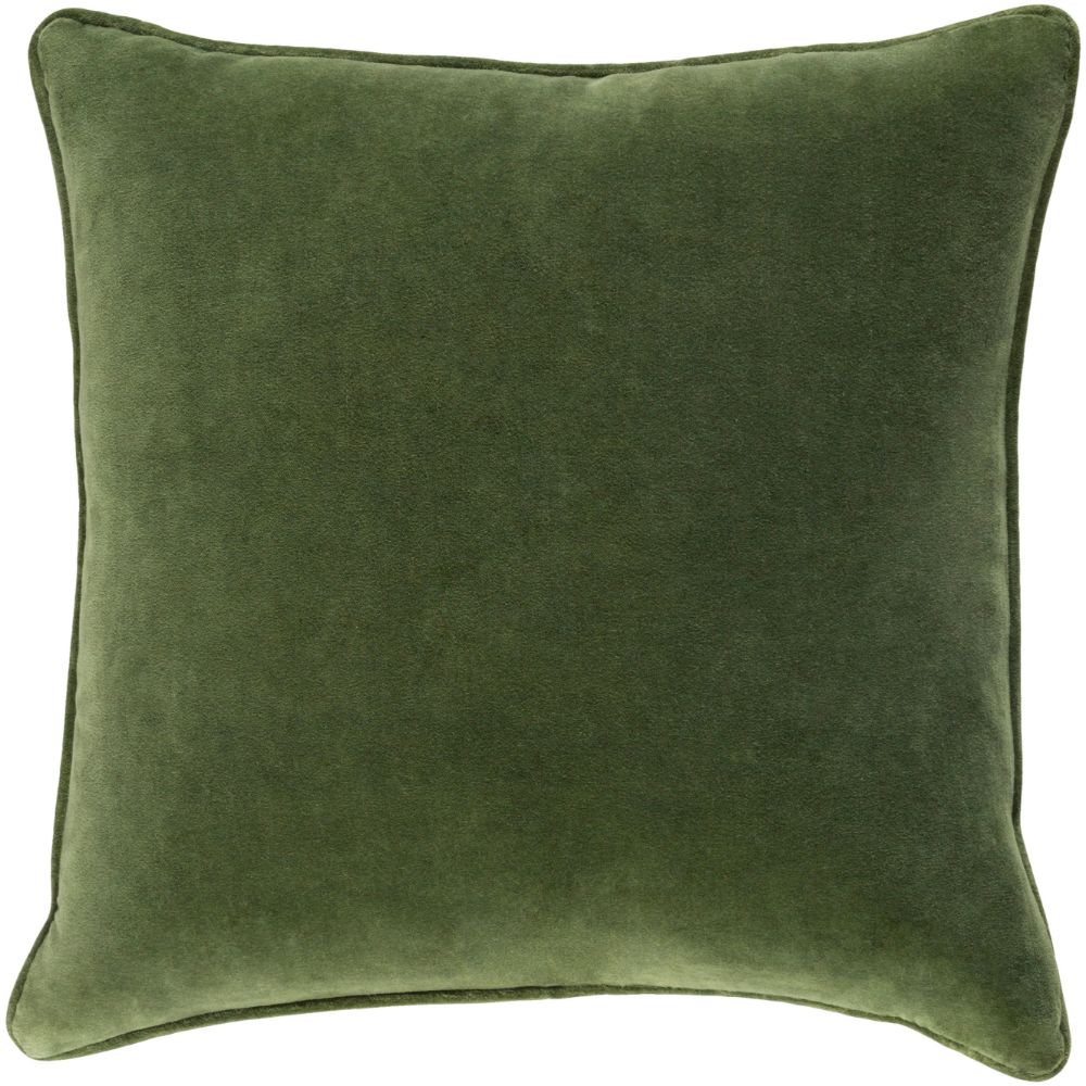 Surya Safflower SAFF-7194 22"H x 22"W Pillow Kit - Medium Green