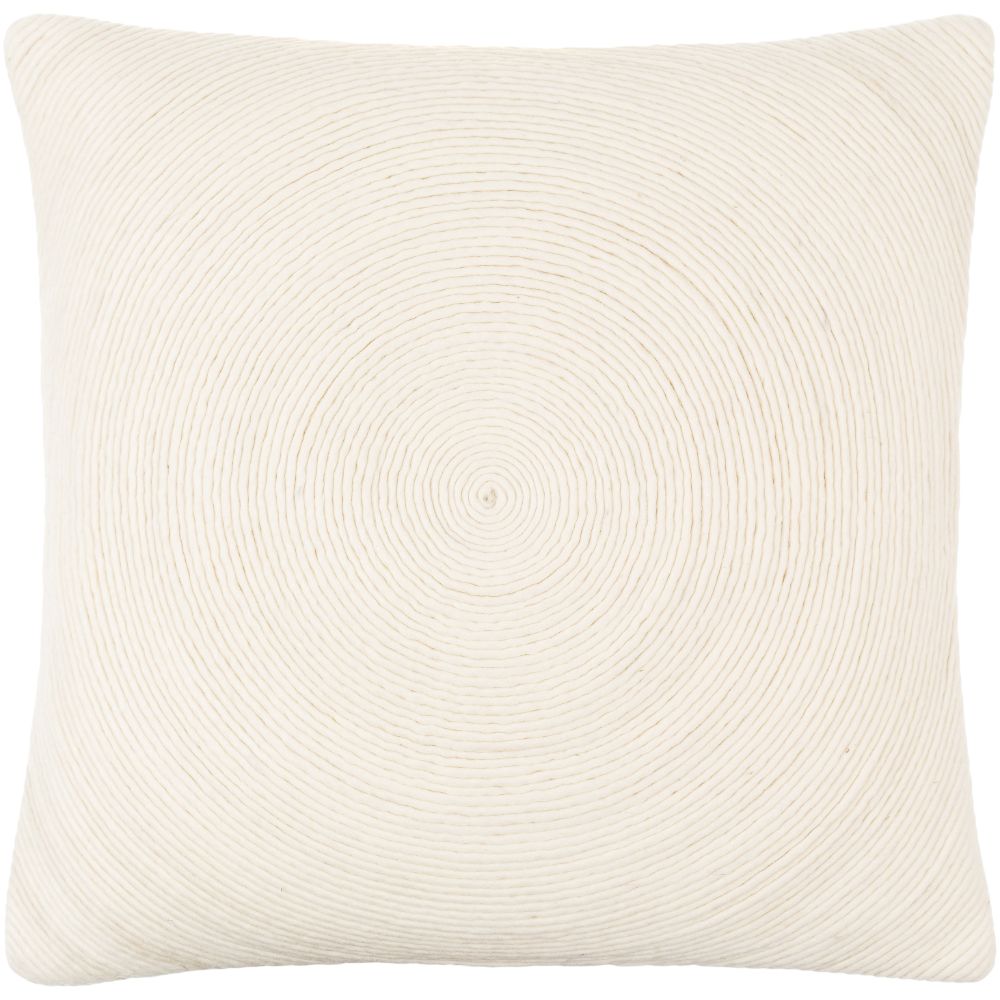 Sequence SEQ-001 18"L x 18"W Accent Pillow in Off-White
