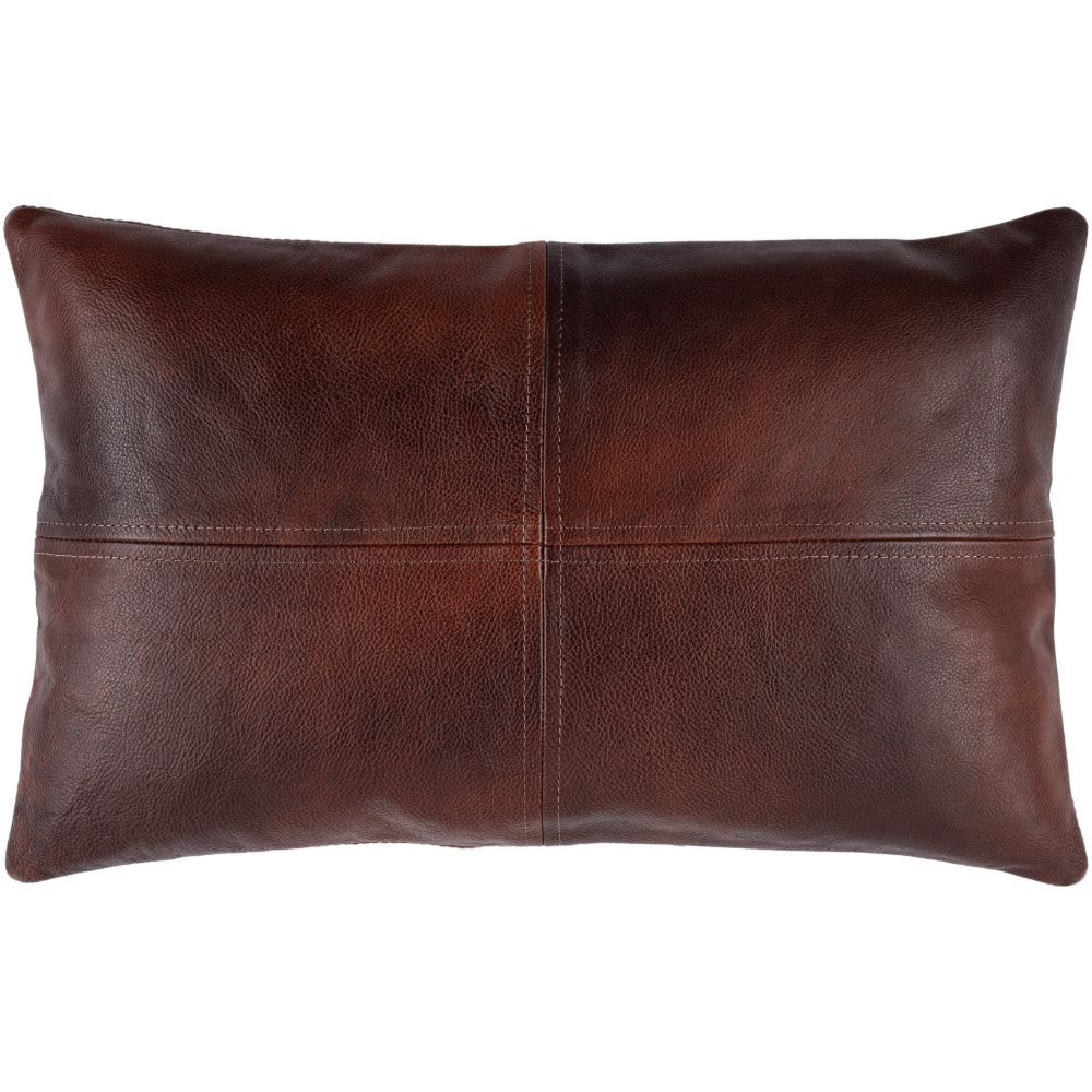 Surya Sheffield SFD-001 14"H x 22"W Pillow Kit in Dark Brown
