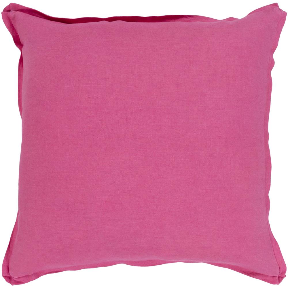 Surya SL013-2222D Solid 22 x 22 x 5 Pillow Kit in Pink