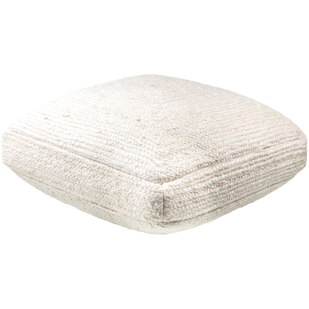 Spenser SPS-001 28"L x 28"W Floor Pillow in Off-White