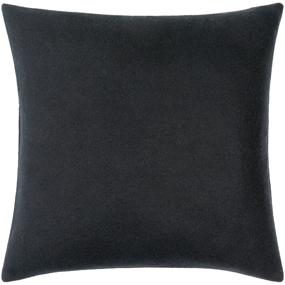 Surya STG009-1818 Stirling STG-009 18"L x 18"W Accent Pillow in Black