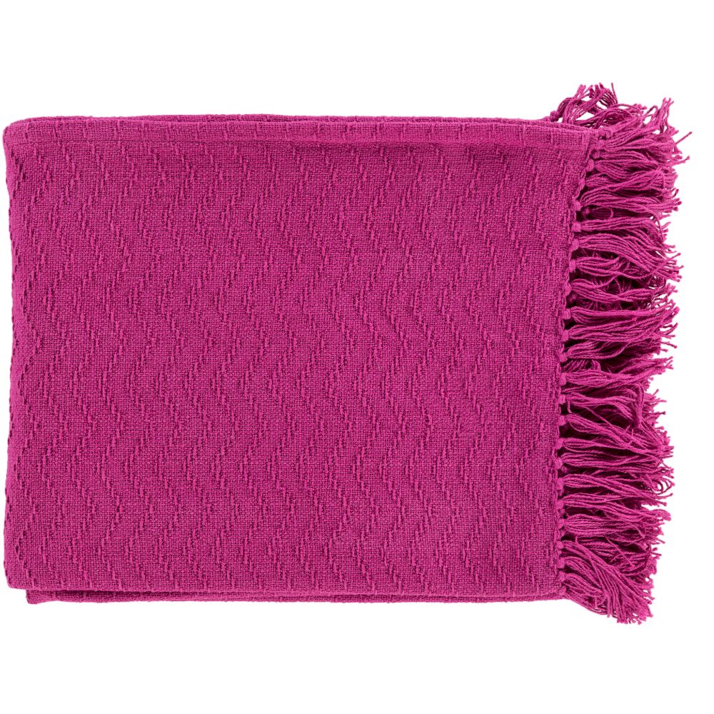Surya THM6004-5060 Thelma 50 x 60 Throw in Bright Pink