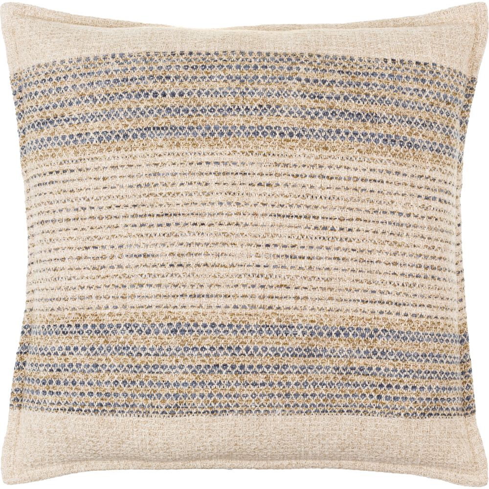 Vendela VED-001 18"L x 18"W Accent Pillow in Pearl