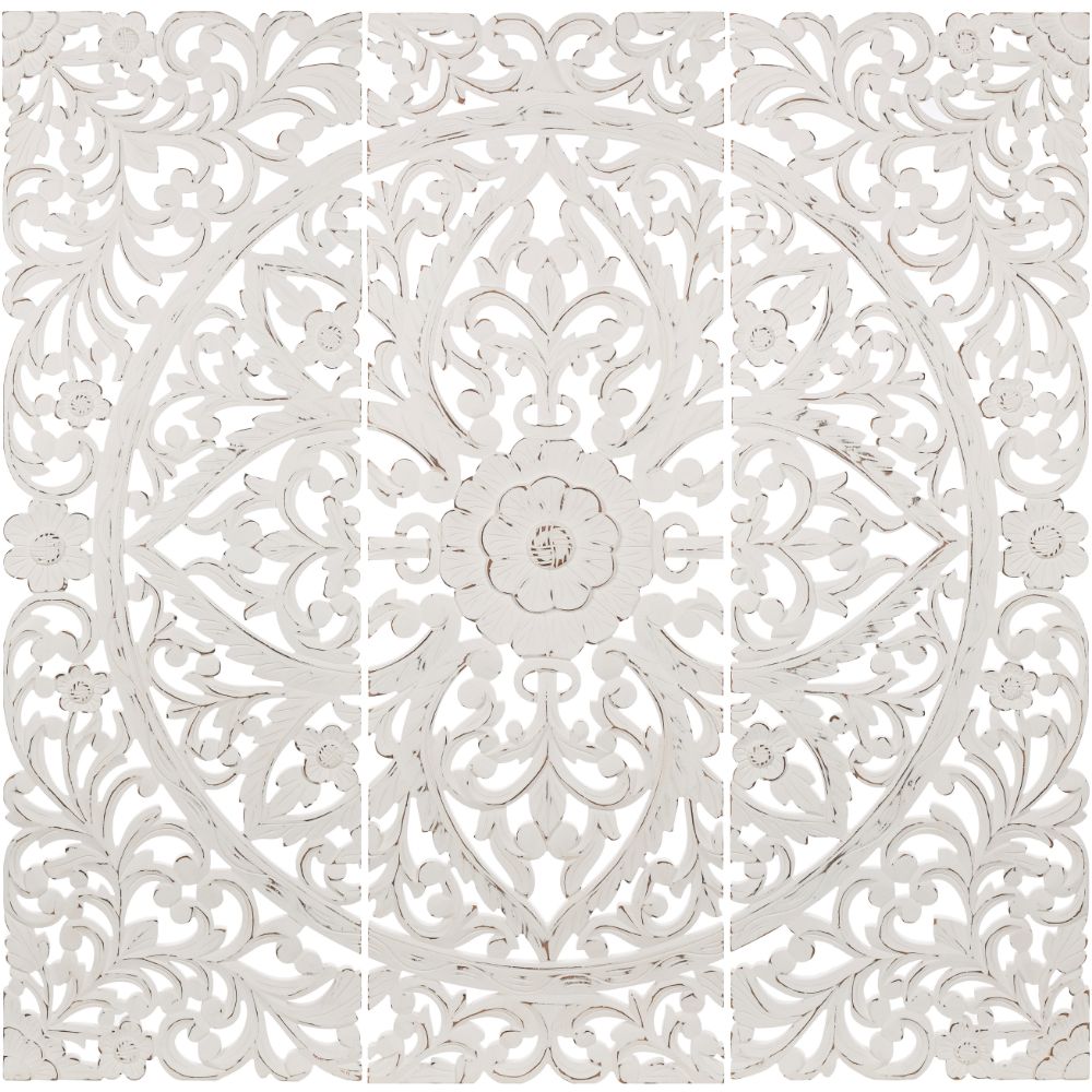 Surya VIA001-4848 Wall Art - Stock in White 