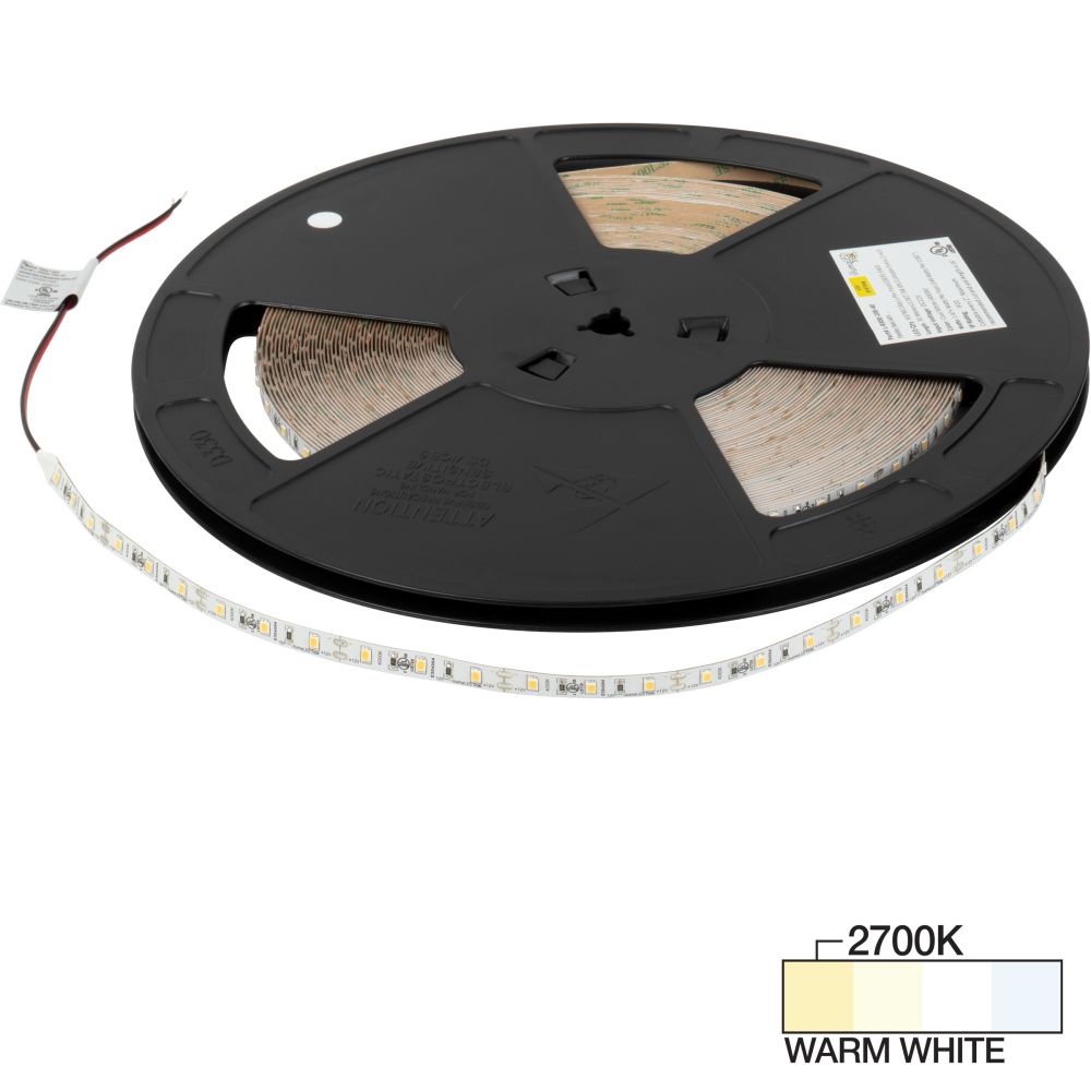 Task Lighting L-R300-100-27 100 ft 120 Lumens Per Foot Radiance LED 12V Tape Light, 2700K Warm White