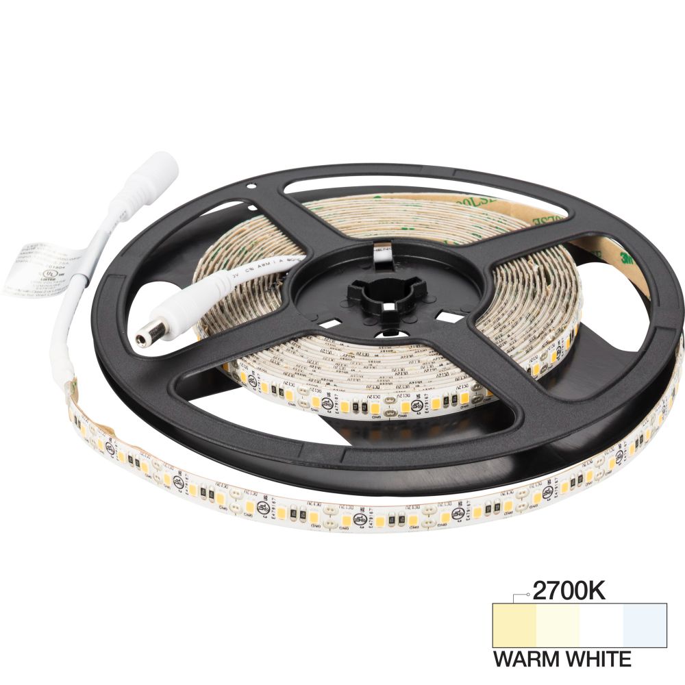 Task Lighting L-VMW600-16-27 16 ft 225 Lumens/Foot Vivid LED 12V Tape Light, 2700K Warm White
