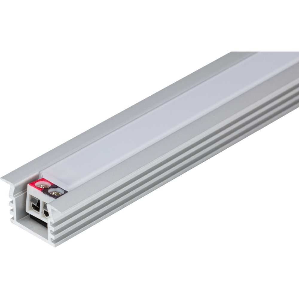 Task Lighting LR1PX12V15-02W3 12-9/16" 12V Radiance Linear Fixture, Fits 15" Cabinet, 101 Lumens, Recessed 002XL Profile, 2 Watts, 3000K Soft White