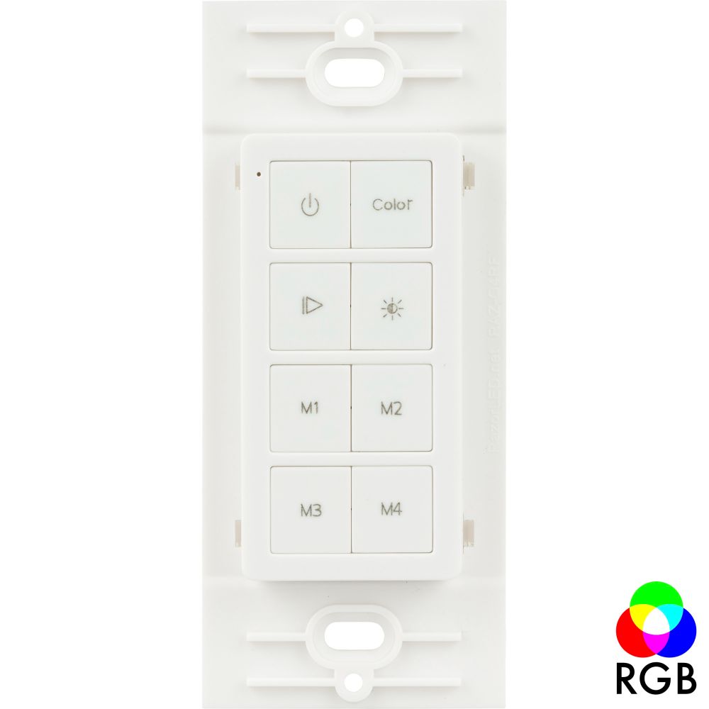 Task Lighting T-C-RGBWC-RF-WT Wireless Controller, Chroma RGB LED Tape Lighting - White