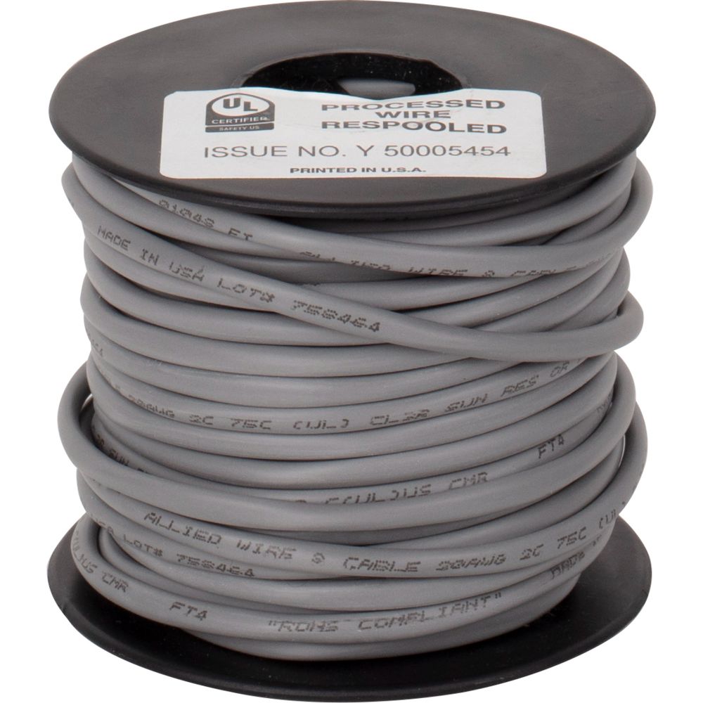 Task Lighting T-CW20G-SOL-50 50 ft In-Wall Rated Solid Connection Wire, 20 Gauge
