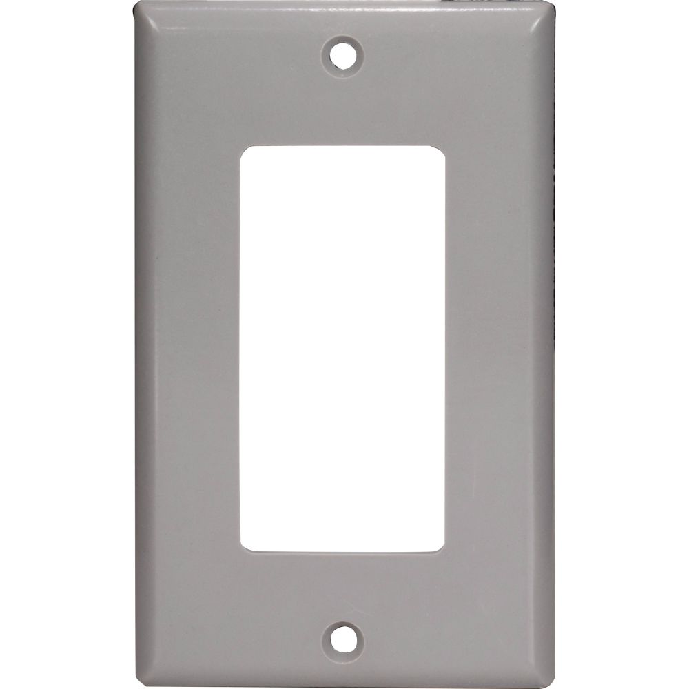 Task Lighting T-DPL-GR Decora Style Wall Plate, Grey