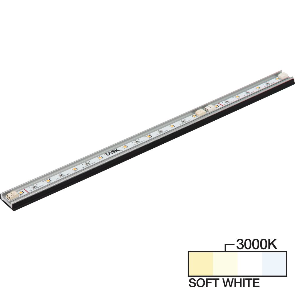 Task Lighting SG9-24ND12B-F30 24-1/8" 1200 Lumen SG9 Series LED Strip Light, Black Mount 3000K Soft White