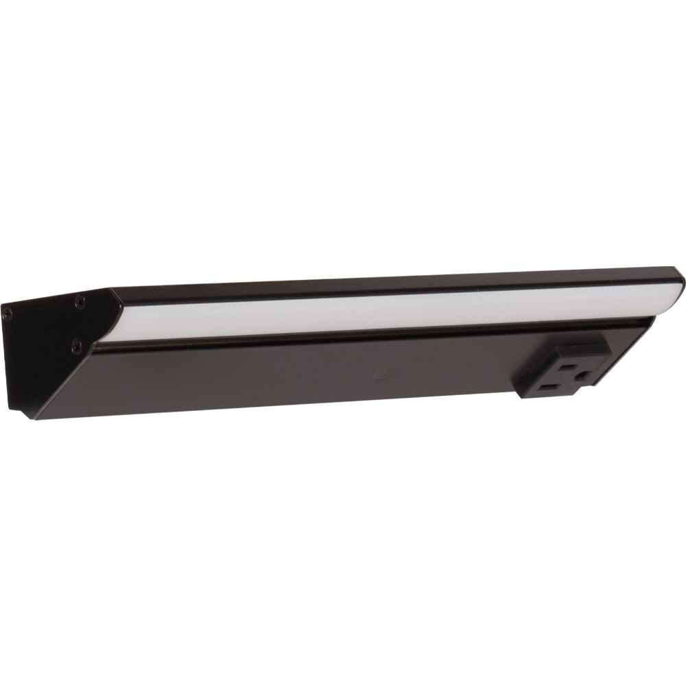 Task Lighting LP10-T6R5W-BBK 10-1/2" 500 Lm/ft Tunable-White RM Series Lighted Power Strip with Receptacles in Black