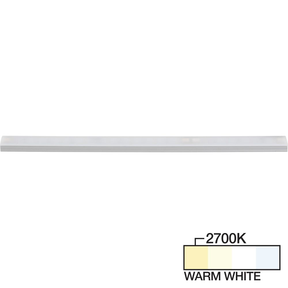Task Lighting SG9-12ND6G-F27 12-1/8" 600 Lumen SG9 Series LED Strip Light, Grey Mount 2700K Warm White