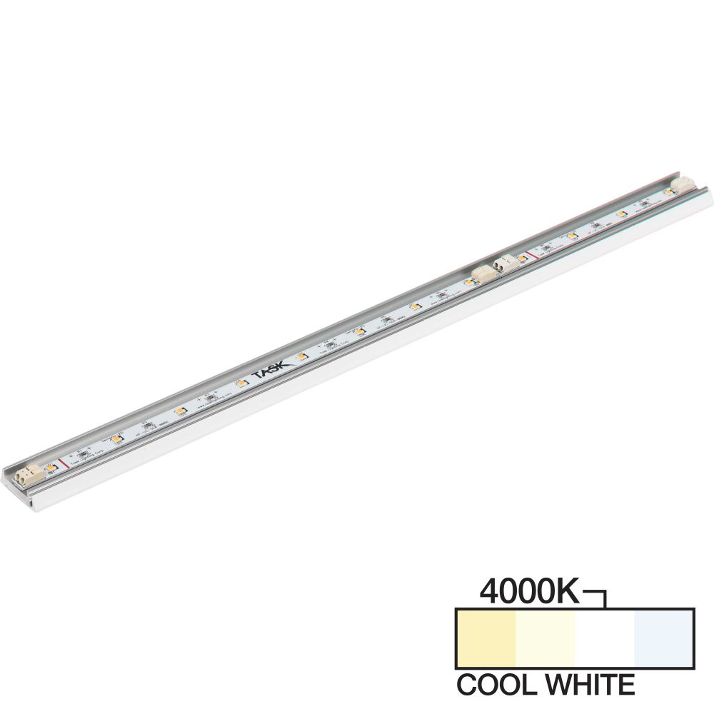 Task Lighting SG9-18ND9W-F40 18-1/8" 900 Lumen SG9 Series LED Strip Light, White Mount 4000K Cool White