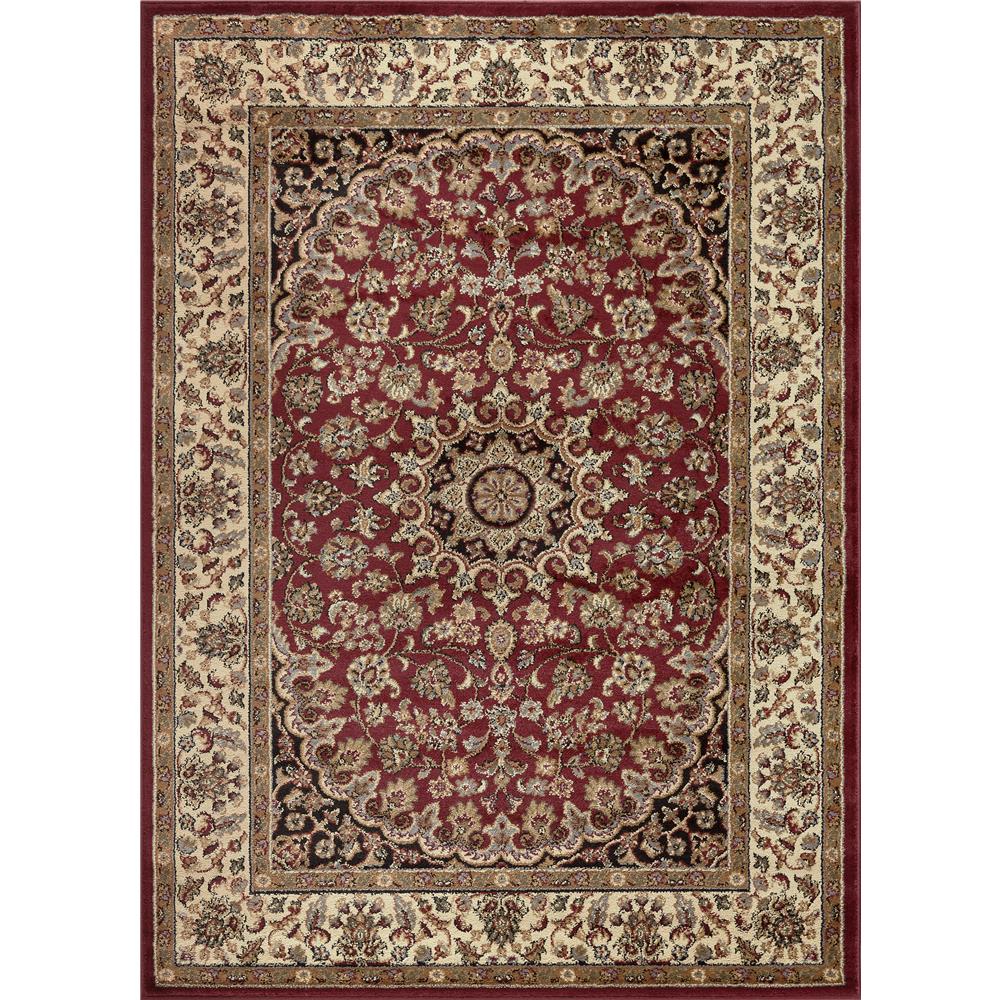 ELG5390 5X7 - Tayse 5390 Red 5x7 Elegance Victoria Red 5 ft. x 7 ft ...