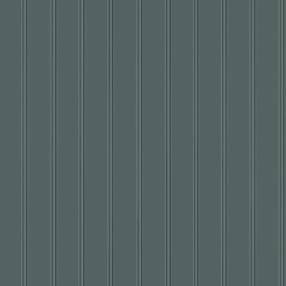 Tempaper BD15049 Beadboard Wallpaper in Teal Green