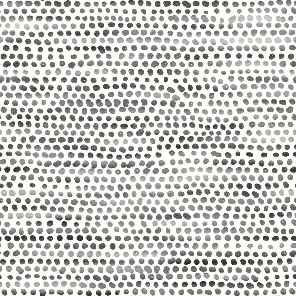 Tempaper MD10642 Moire Dots Black & White Peel and Stick Wallpaper