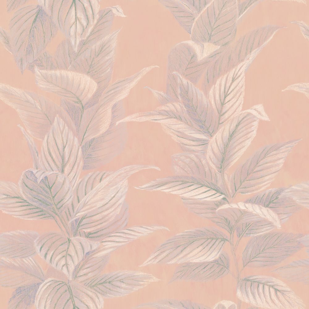 Tempaper PT5004 Pastel Palm Beverly Pink Peel and Stick Wallpaper