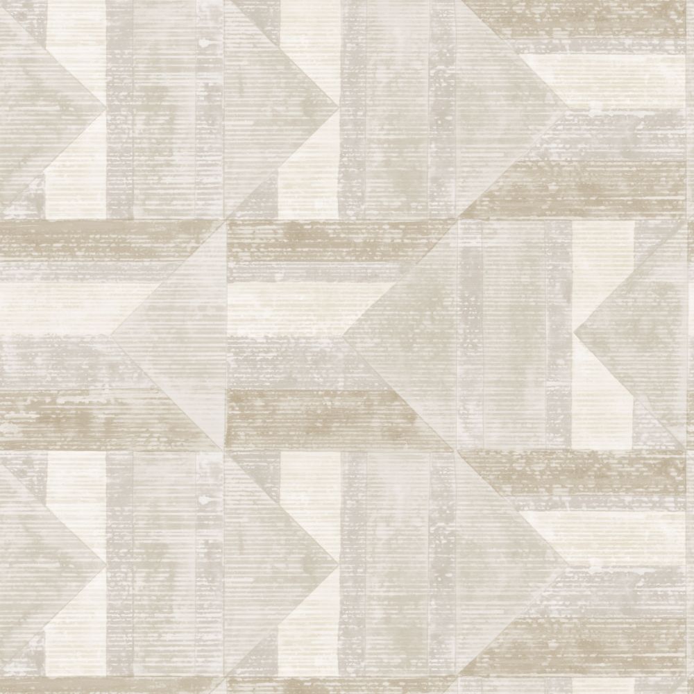 Tempaper QU15045 Quilted Patchwork Wallpaper in Ash & Stone