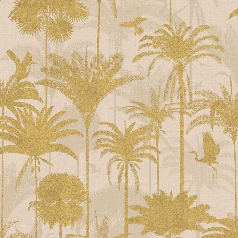Tempaper RP15030 Royal Palm Wallpaper in Gold