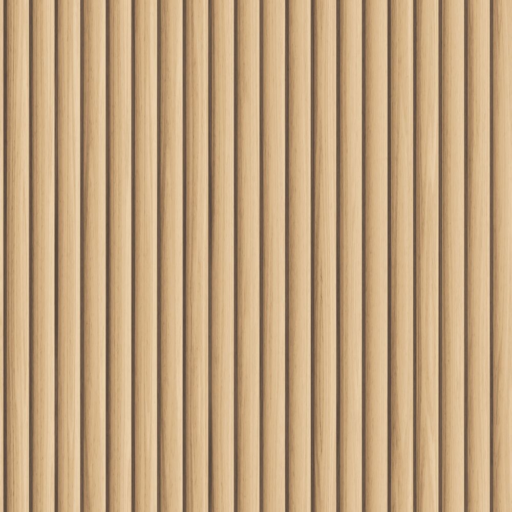 Tempaper RW15046 Reeded Wood Wallpaper in Blonde