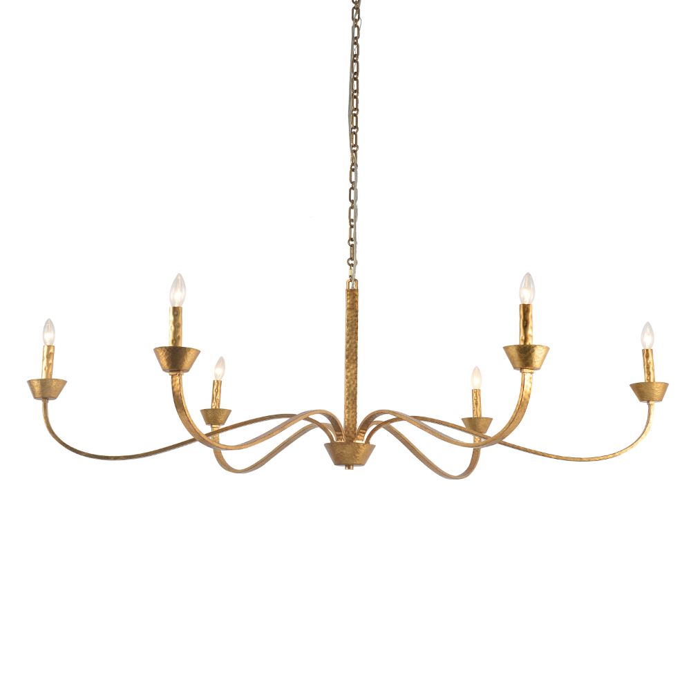 Terracotta Designs H20105-6GD Sabine Chandelier with Gold Finish