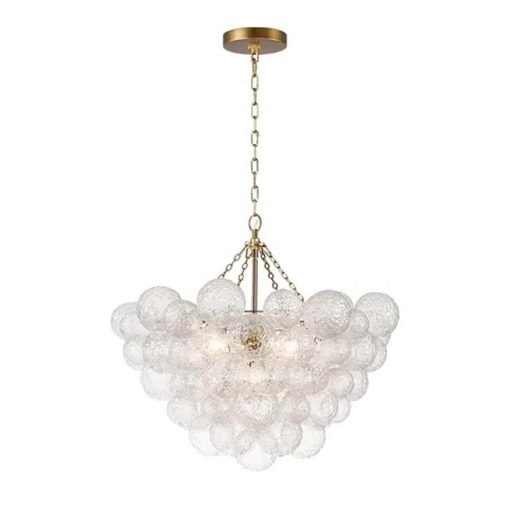 Terracotta Designs H23101RS-5 Seraphina Small Chandelier in Burnished Brass