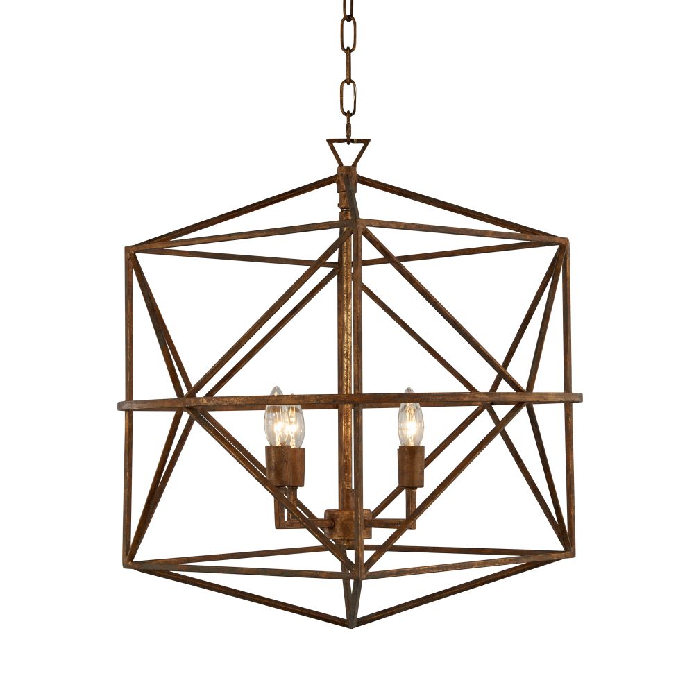 Terracotta Designs H7212-4 Paola Chandelier in Aged Gold