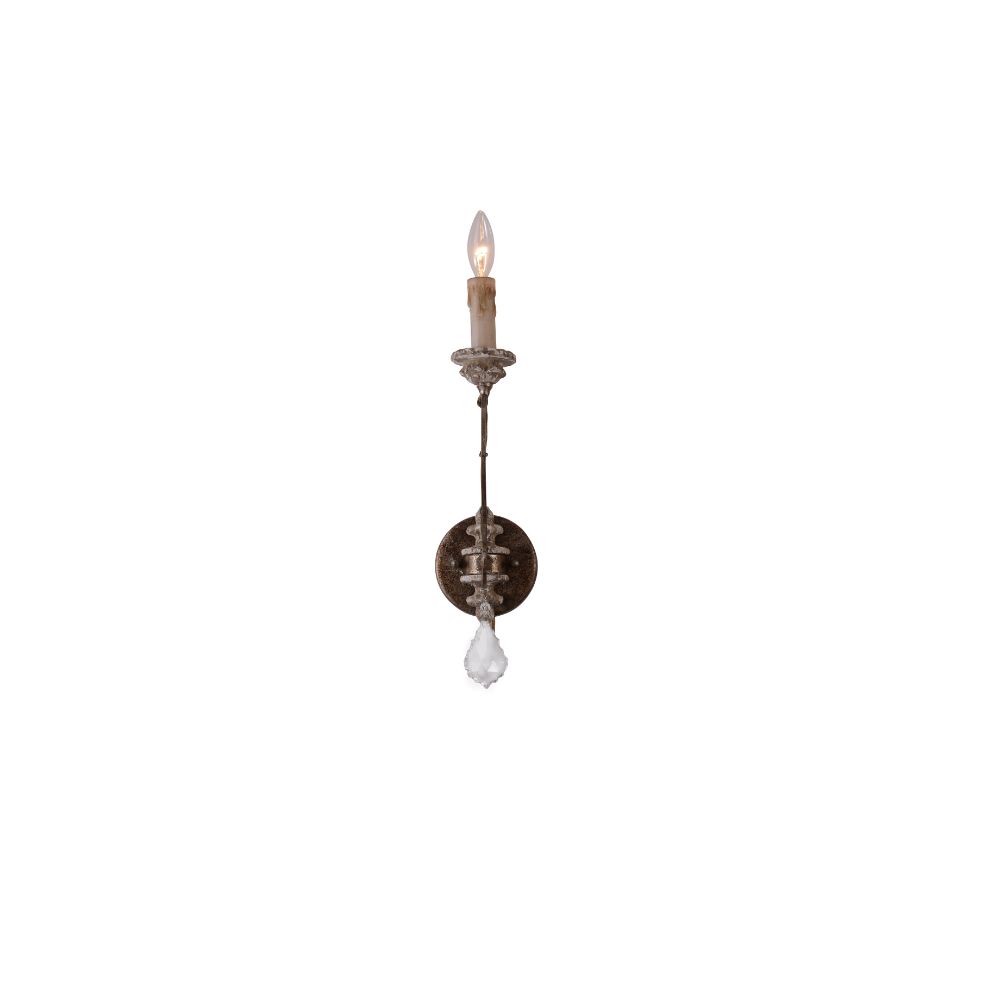 Terracotta Designs W8049-1S Ballerina Single Sconce with Rustic Finish