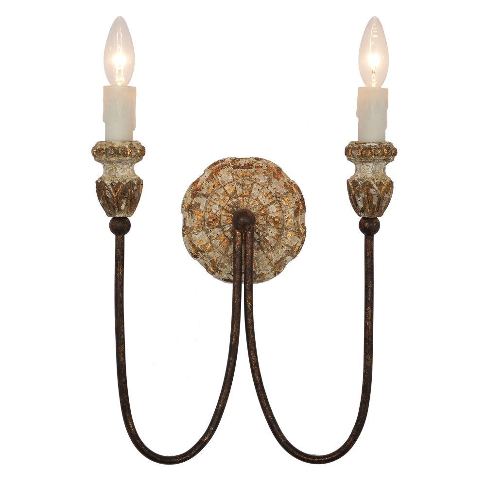 Terracotta Designs W8250-2 Laconia 2-light Wall Sconce in Rustic