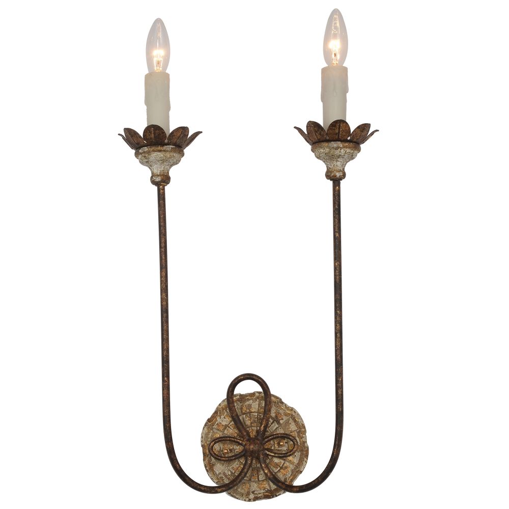 Terracotta Designs W8251-2 Jaima wall Sconce in Rustic