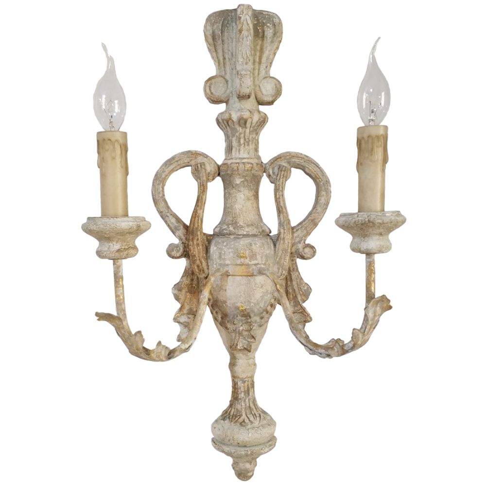 Terracotta Designs W8254-2 Analia Wall Sconce in aged gray